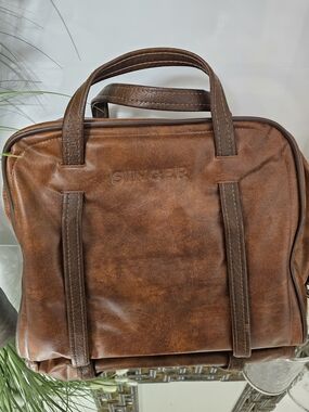 Singer Brown Sewing Machine  Bag – Classic Business Carry